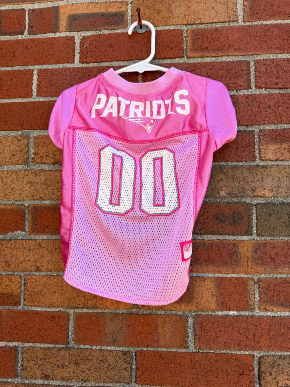 New England Patriots Pink Pet Jersey Medium NFL Dog Shirt Football Jersey